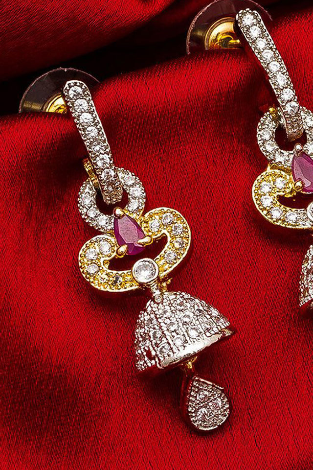 Shop  Alloy Large Dangle Earrings For Women's  in Silver and Gold At KarmaPlace