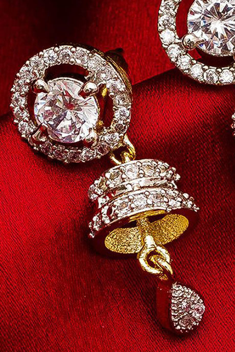 Shop  Alloy Drop Earrings For Women's in Silver and Gold at KarmaPlace