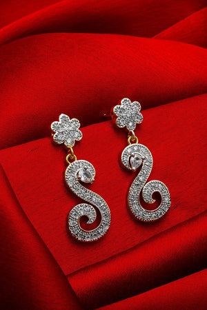 Buy Women's Alloy Drop Earrings in Gold and Silver Online