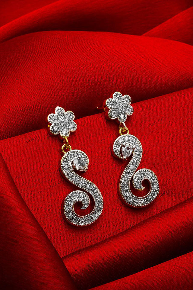 Buy Women's Alloy Drop Earrings in Gold and Silver Online