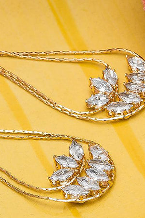 Shop Women's Alloy Large Dangle Earrings in Gold At KarmaPlace