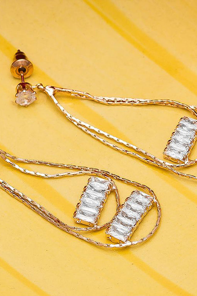 Shop  Alloy Large Dangle Earrings For Women's in Gold At KarmaPlace