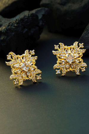 Buy Women's Alloy Stud Earrings in Gold
