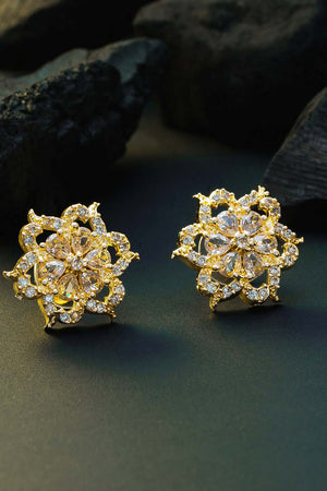 Buy Women's Alloy Stud Earrings in Gold