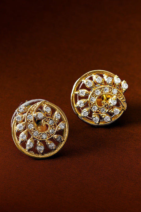 Buy Women's Alloy Stud Earrings in Rose Gold