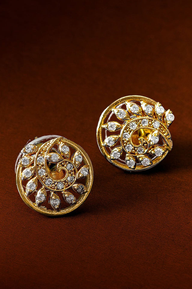 Buy Women's Alloy Stud Earrings in Rose Gold