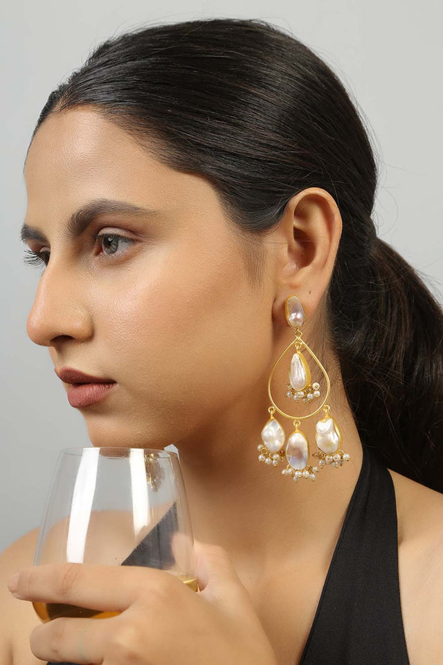 Baroque Statement Earrings (FEMCJ004)