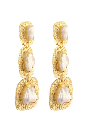 Baroque Pearl Statement Earrings (FEMCJ008)
