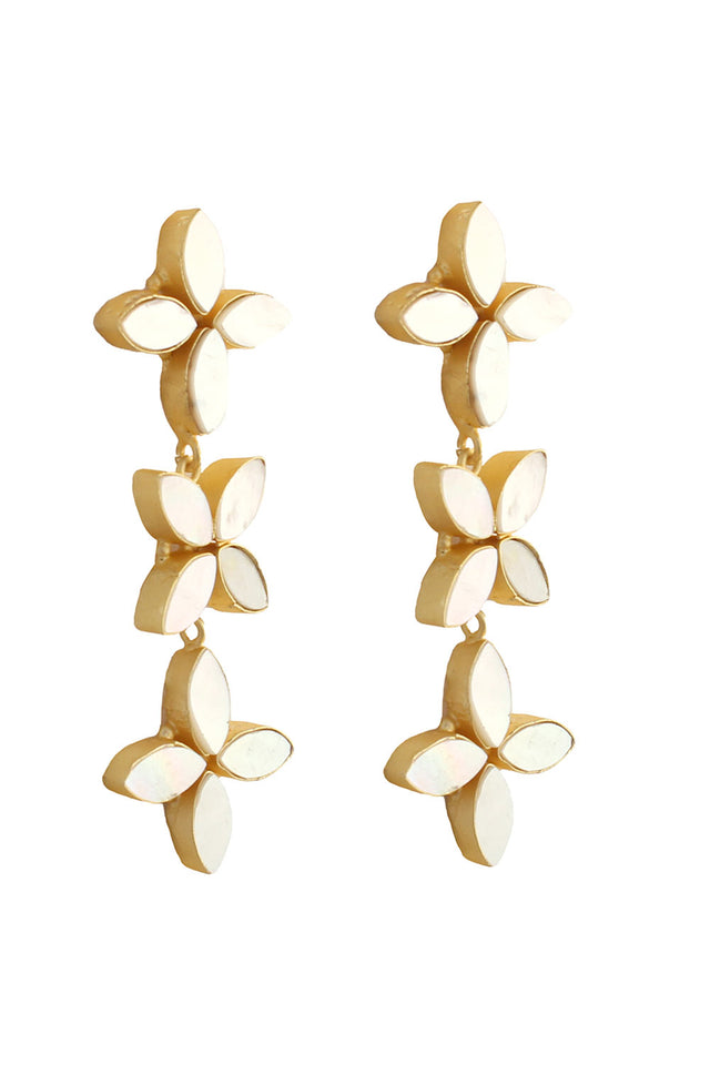Mother Of Pearl Earrings (FEMCJ011)