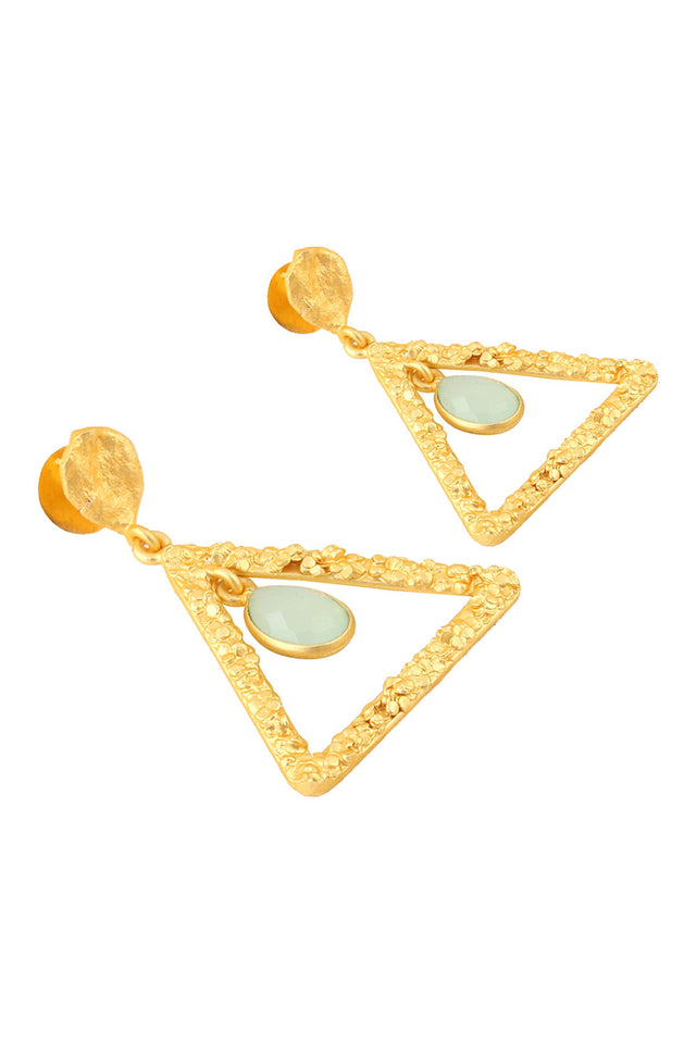 Contemporary Mona Lisa Stone Earrings (FEMCJ016)