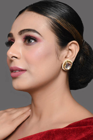 Pearl Beaded Kundan Stud (FEMDW009)