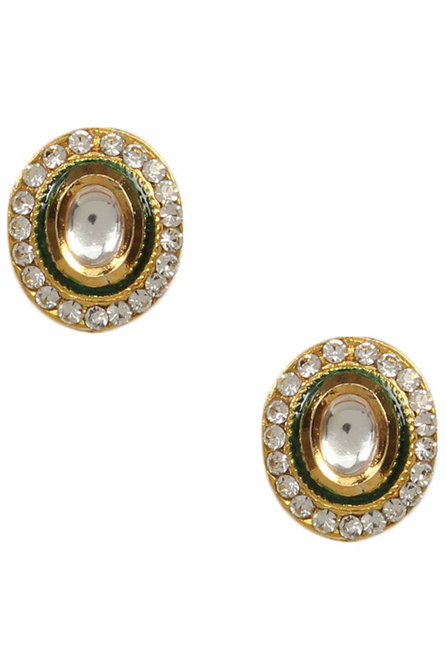 Handcrafted Kundan Studded Necklace With Earring (FEMDW032)
