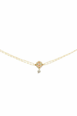 Sleek Moon Shaped Kundan Inspired Choker