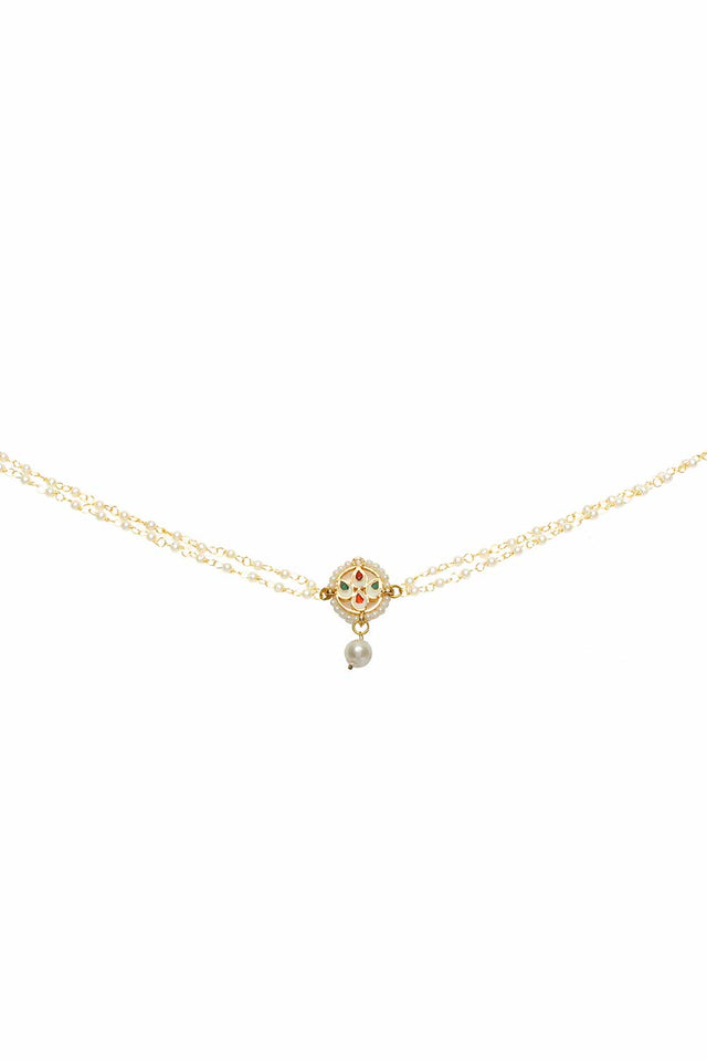 Sleek Moon Shaped Kundan Inspired Choker