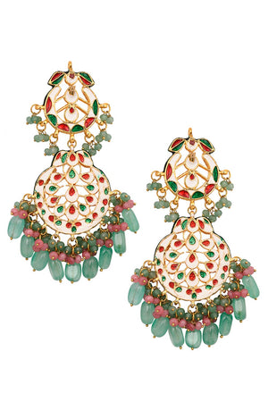 Handcrafted Kundan Inspired Earrings (FEMERS055)