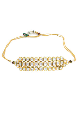 Gold Toned Handcrafted Kundan Choker