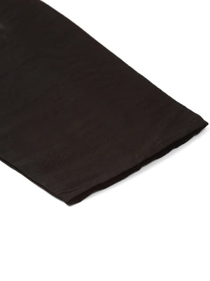 Men's Green Jacquard Silk Woven Design Kurta Set With Jacket