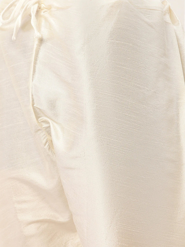 Men's Navy Blue Cotton Blend Printed Kurta Set With Jacket