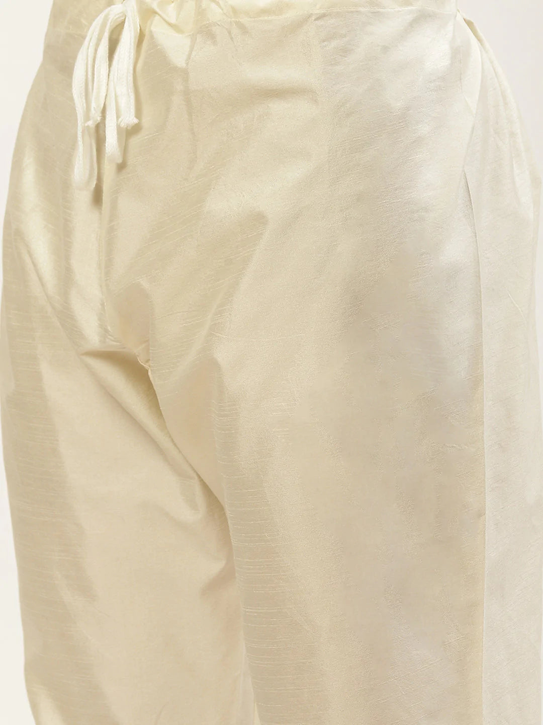 Men's Yellow Cotton Blend Chikankari Kurta Set With Jacket (JOKPWC_W-D_4029Yellow)