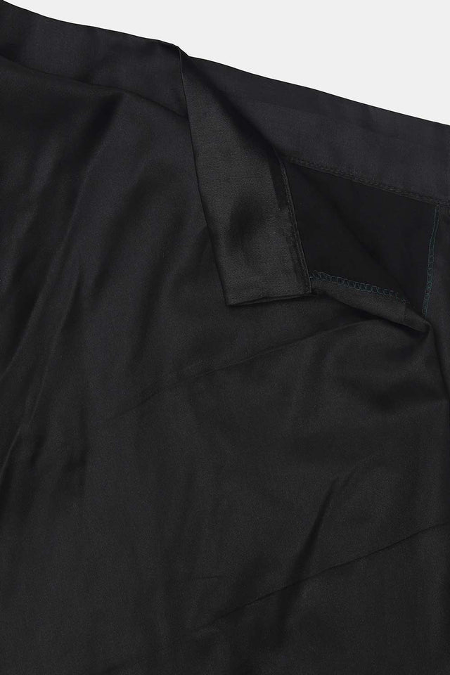 Black Banglory Silk Printed Lehenga Choli