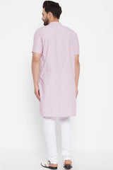 Buy Men's Kurta in Pink Online