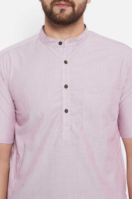 Shop Men's Viscose Rayon Stripes Kurta Online