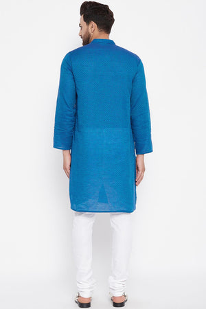 Buy Men's Kurta in Blue Online