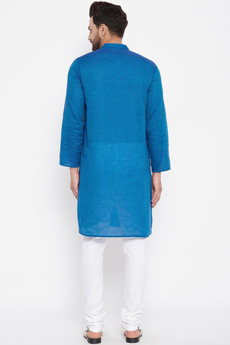 Buy Men's Kurta in Blue Online
