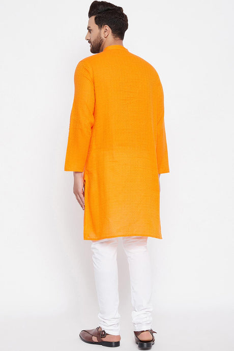Buy Men's Kurta in Yellow Online