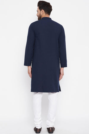 Buy Men's Kurta in Blue Online