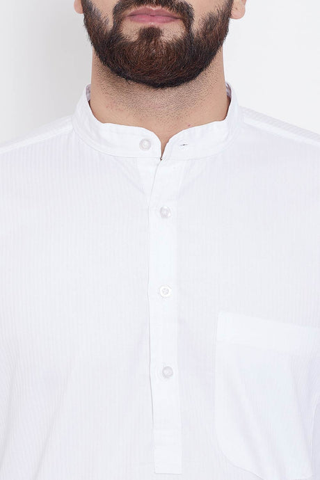 Shop Men's Cotton Solid Kurta Online