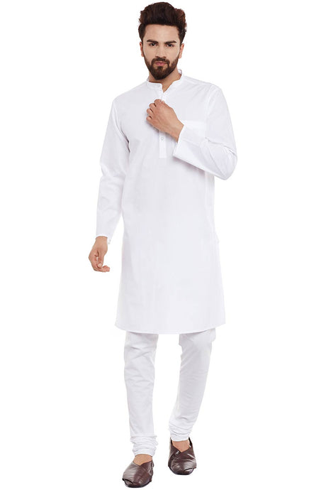 Shop Men's Solid Kurta in White