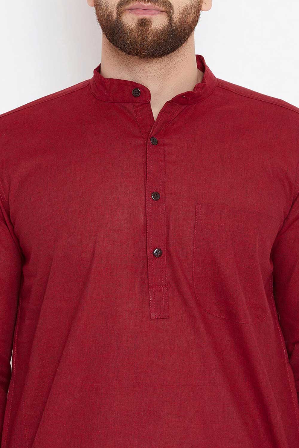 Shop Men's Cotton Solid Kurta Online