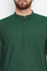 Shop Men's Cotton Solid Kurta Online