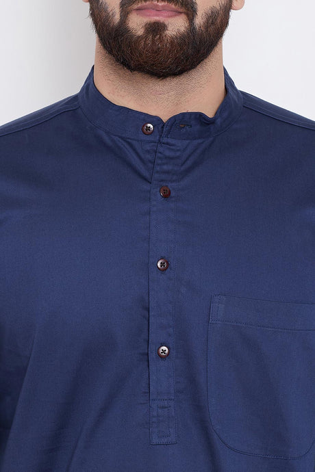 Shop Men's Cotton Solid Kurta Online