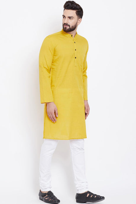 Shop Men's Kurta in Yellow