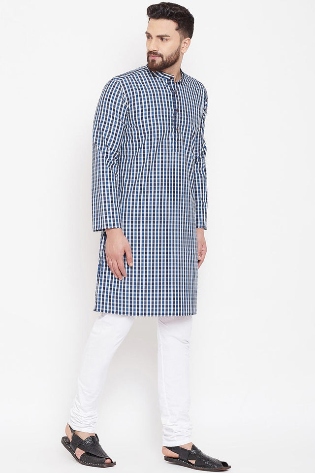 Shop Men's Kurta in Blue