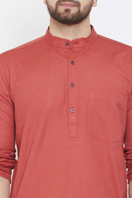 Shop Men's Cotton Solid Kurta Online