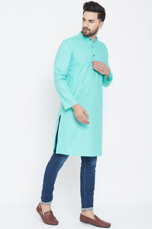 Shop Men's Kurta in Sky Blue