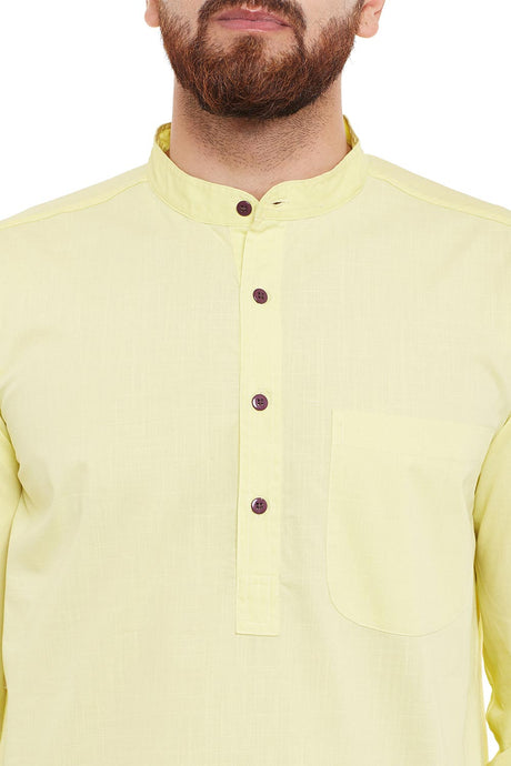 Shop Men's Cotton Solid Kurta Online