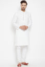 Buy Men's Viscose Solid Kurta in White