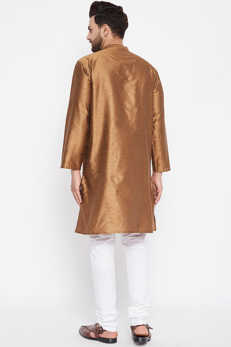 Buy Men's Kurta in Brown Online