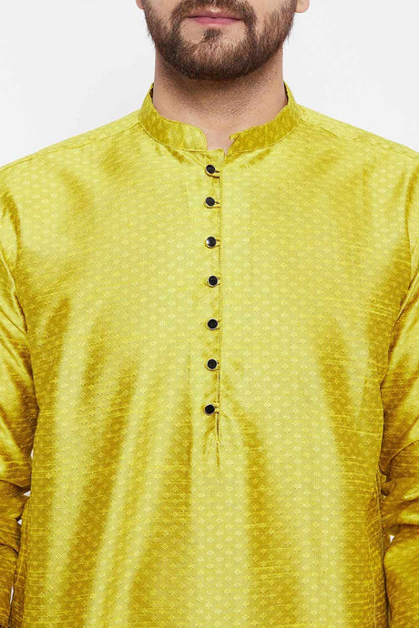 Shop Men's Dupion Art Silk Solid Kurta Online