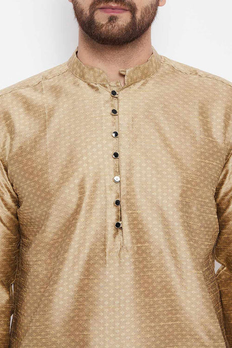 Shop Men's Dupion Art Silk Solid Kurta Online