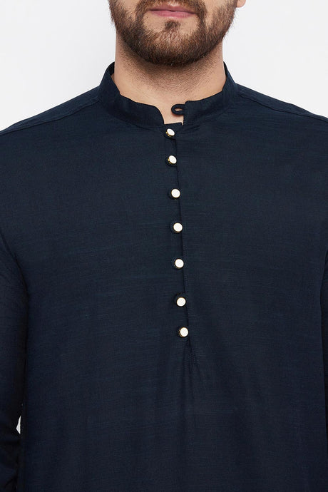 Shop Men's Linen Solid Kurta Online