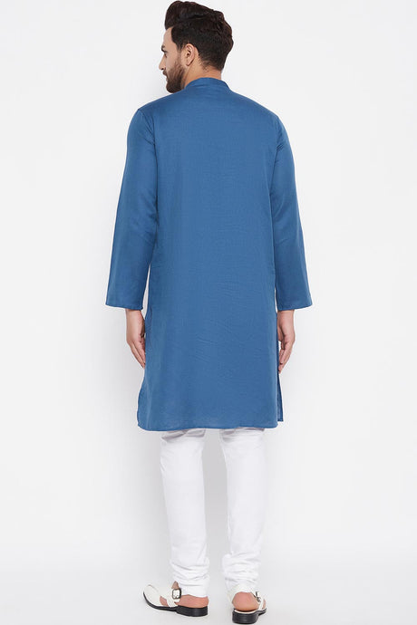 Buy Men's Kurta in Blue Online