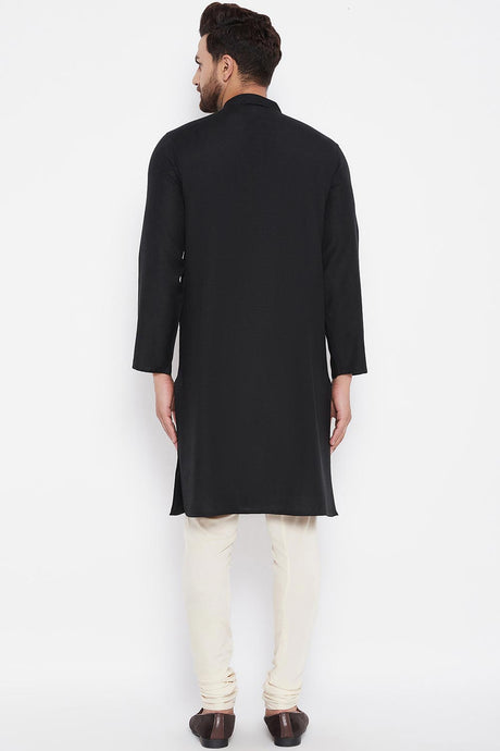 Buy Men's Kurta in Black Online