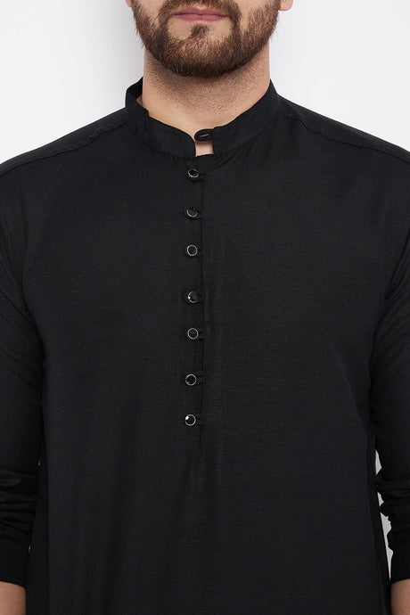 Shop Men's Linen Solid Kurta Online