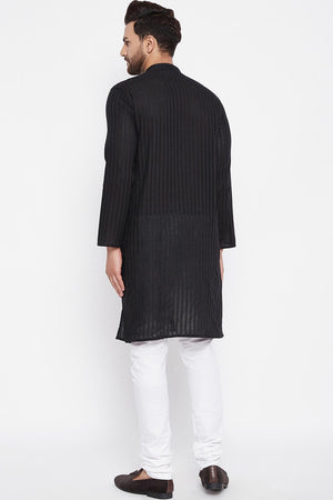 Buy Men's Kurta in Black Online