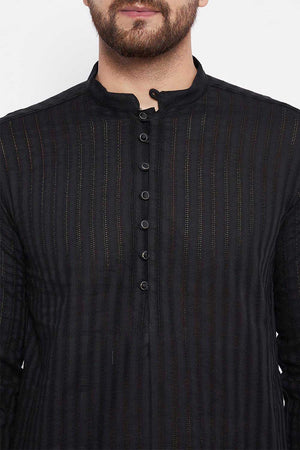 Shop Men's Blended Cotton Solid Kurta Online
